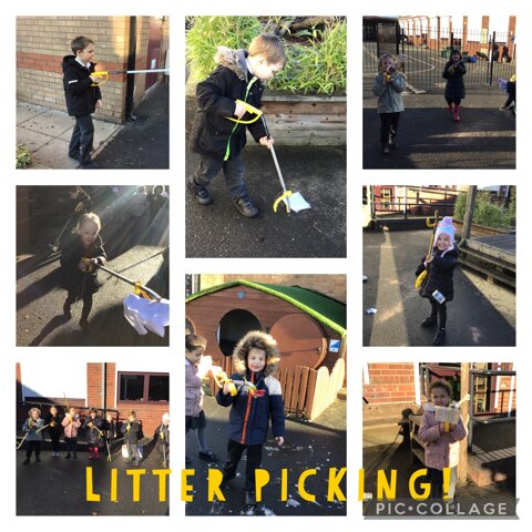 Image of Litter picking and recycling!