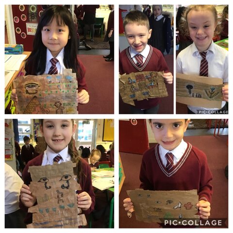 Image of Some of our wonderful Ancient Egyptian scrolls ! 