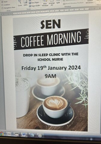 Image of SEN coffee morning & sleep clinic