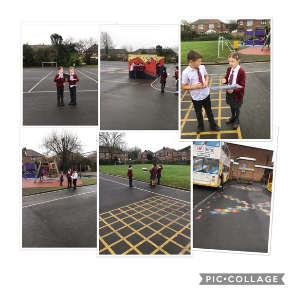 Image of Learning about regions in geography, we explored the regions of our play ground. 